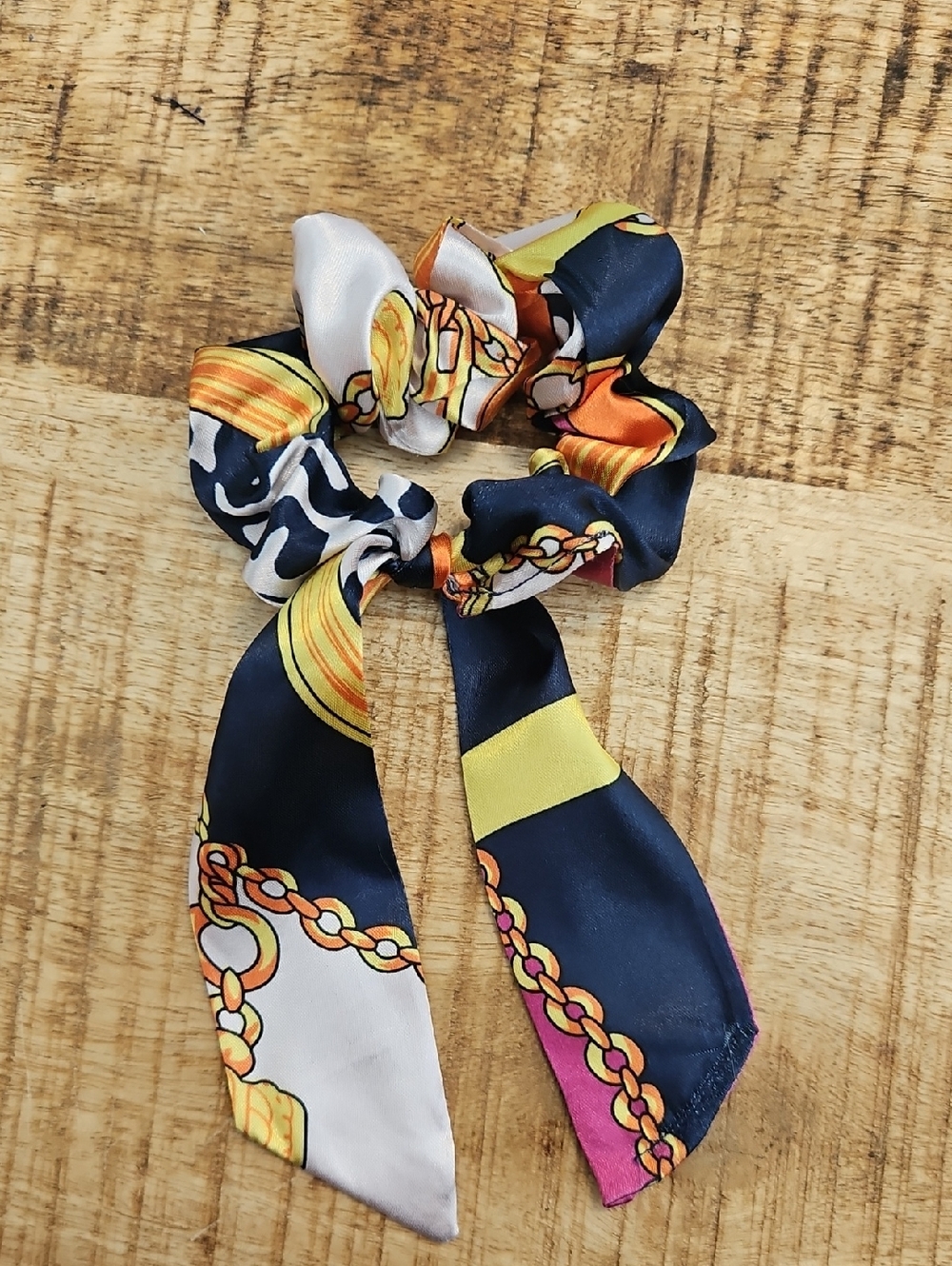 Upcycled Twilly Hair Scrunchie